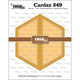 Crealies • tarjeta desplegable cardzz hexagonal