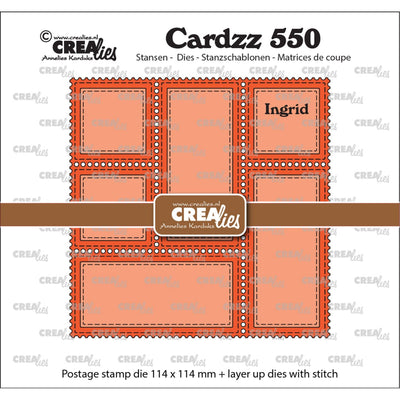 Crealies • plantilla de corte cardzz marco sello ingrid
