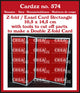 Crealies • cardzz (double) z-fold easel card rechthoek verticaal