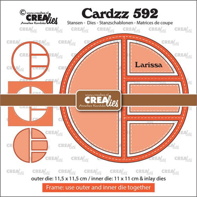 Crealies • marco cardzz con incrustaciones larissa