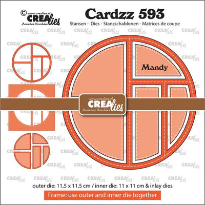 Crealies • marco cardzz con incrustaciones mandy