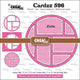 Crealies • cornice cardzz intarsio zelda (6 pannelli)