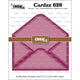 Crealies • cardzz stans dubbele kaart open envelop