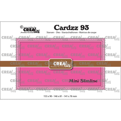 Crealies • troqueles cardzz mini slimline m con borde estampado