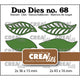 Crealies • duo dies no.19 open dichte blaadjes 4pieces