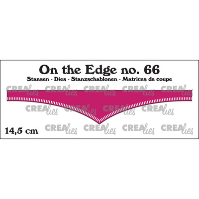 Crealies • fustella da taglio sul bordo n. 66 con piccole righe