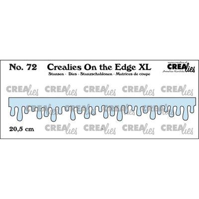 Crealies • sul bordo xl tagliando i ghiaccioli che gocciolano glassa al miele