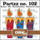 Crealies • partzz 3 candele