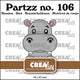 Crealies • partzz die ippopotamo