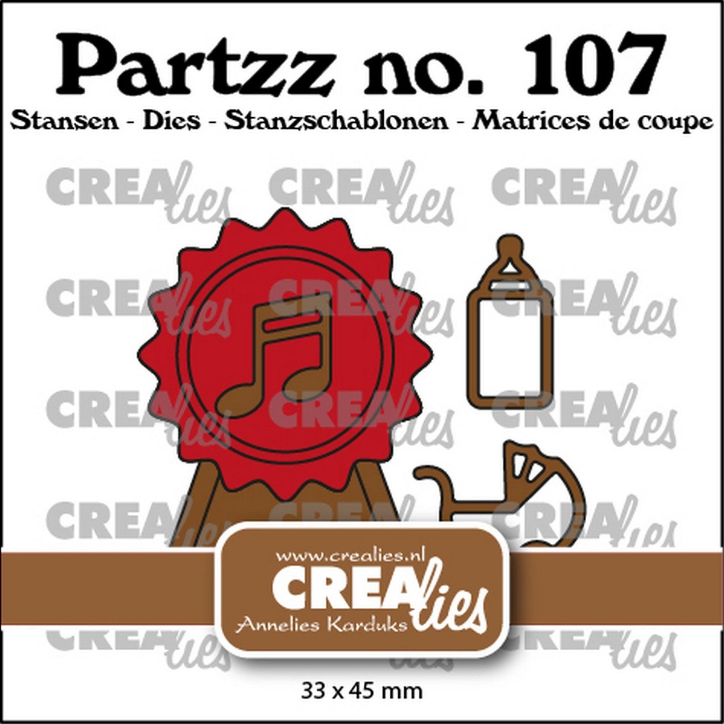 Crealies • partzz muore finti sigilli di ceralacca baby