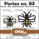 Crealies • stampi da taglio partzz api piccole e medie