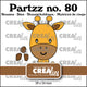 Crealies • giraffa partzz