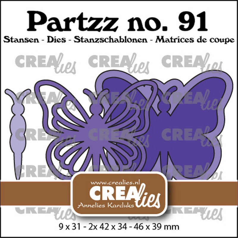 Crealies • snijmal vlinder a groot
