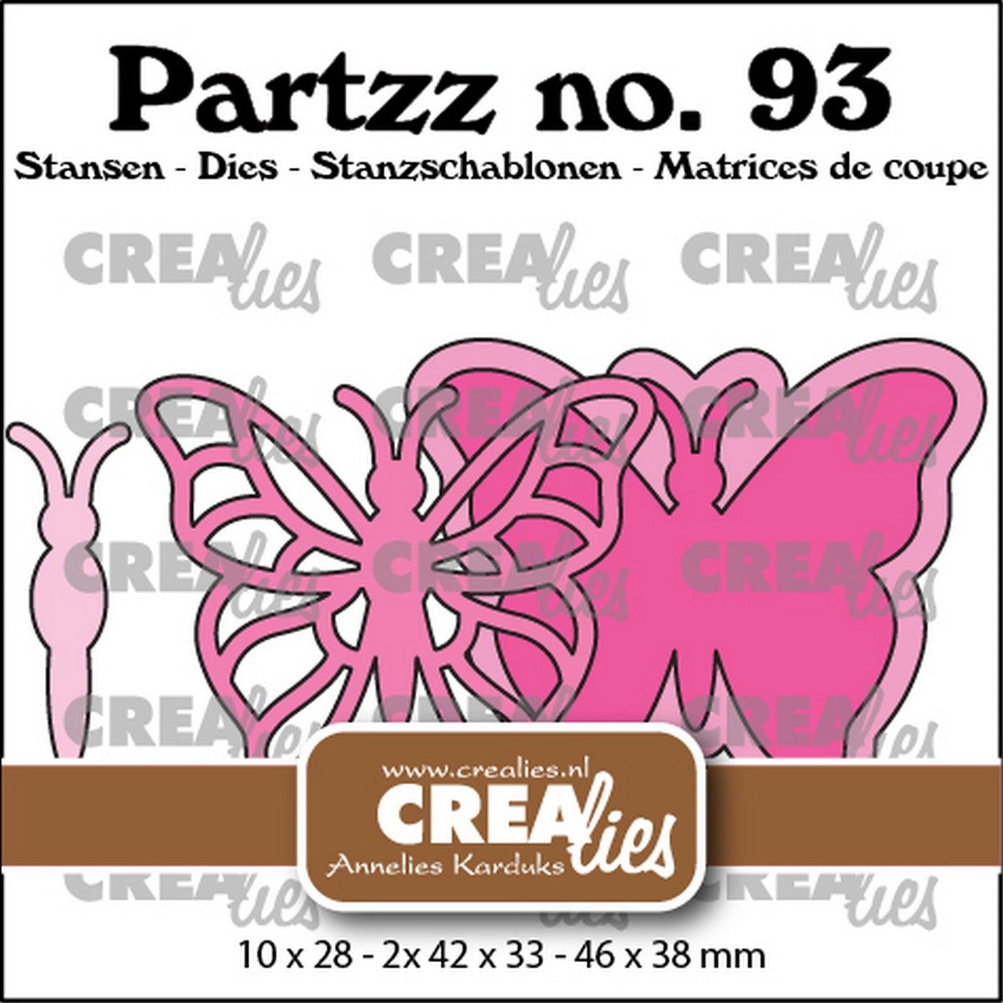 Crealies • troquel mariposa b grande