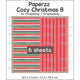 Crealies • paperzz 6x lenzuolo natalizio 8: righe + righe rosse