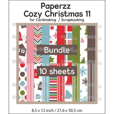 Crealies • paperzz accogliente natale (10x 1 foglio)