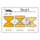 Crealies • set van 3 snijmallen no.53 dubbele tabs a