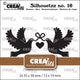 Crealies • troqueles siluetazz palomas con corazón