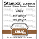 Crealies • stampzz stempelset baby 02: 2 teksten + 1 tag label