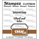 Crealies • stampzz stempelset beterschap 02: 2 teksten + 1 tag label