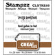 Crealies • stampzz stempelset kerst 03: 2 teksten + 1 tag label