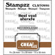 Crealies • stampzz stempelset overlijden 01: 2 teksten + 1 tag label