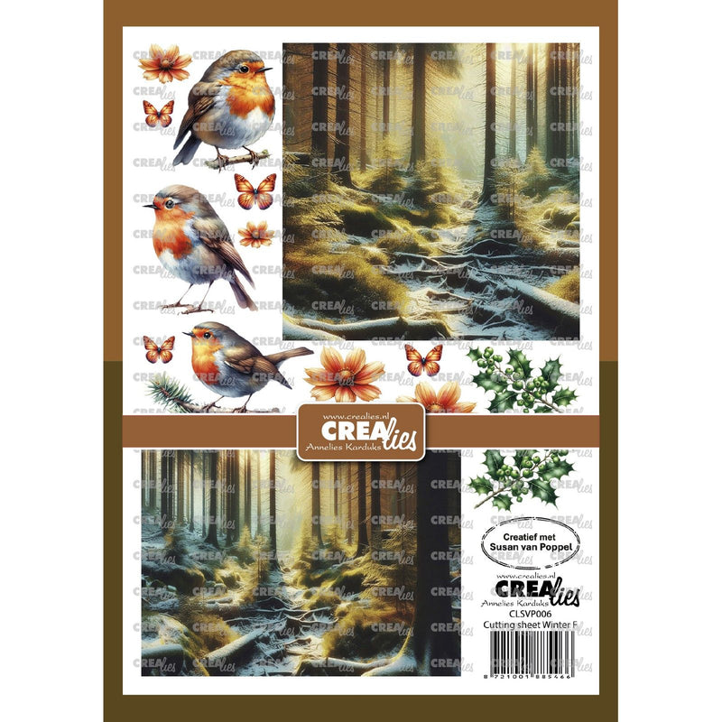 Crealies • knipvel winter f 8 vellen