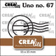 Crealies • uno poststempel