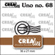 Crealies • uno stans poststempel middel