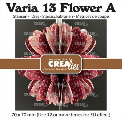 Crealies • varia fiore 3d a