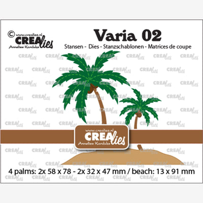 Crealies • stampo da taglio varia palme 4 pezzi