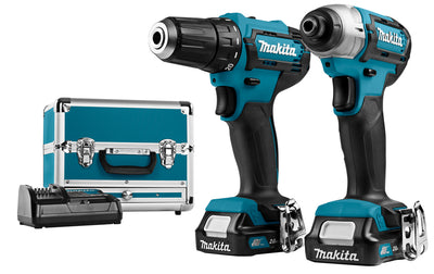 Conjunto combinado makita clx224sax1 - taladro inalámbrico df333 + destornillador de impacto td110 12v 2.0ah li-ion - clx224sax1