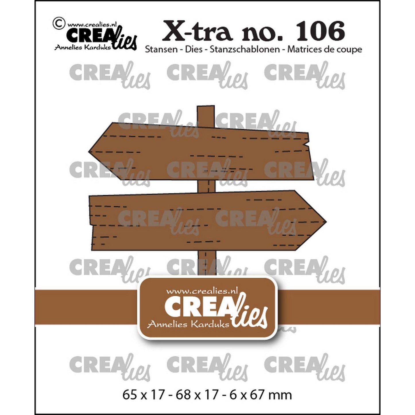 Crealies • troqueles de corte x-tra señales de señalización