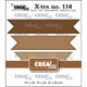 Crealies • striscioni extra doppi con impuntura