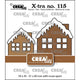 Crealies • xtra huisje a met sneeuwdak midden groot