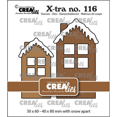Crealies • xtra casa b con tetto innevato, misura media