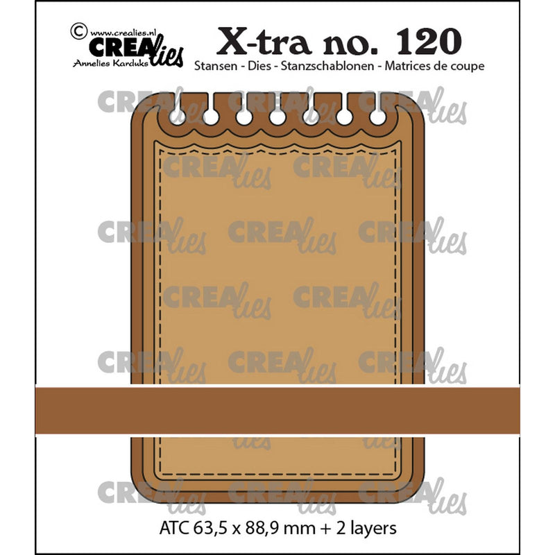 Crealies • xtra stans atc notebook horizontaal