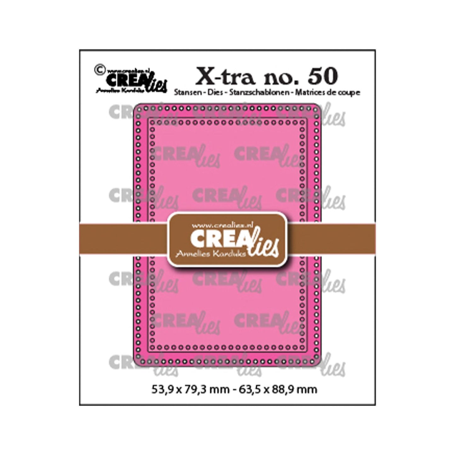 Crealies • troquel de corte x-tra atc con pequeños agujeros