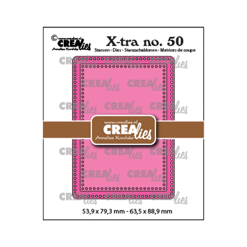 Crealies • fustella x-tra atc con fori piccoli