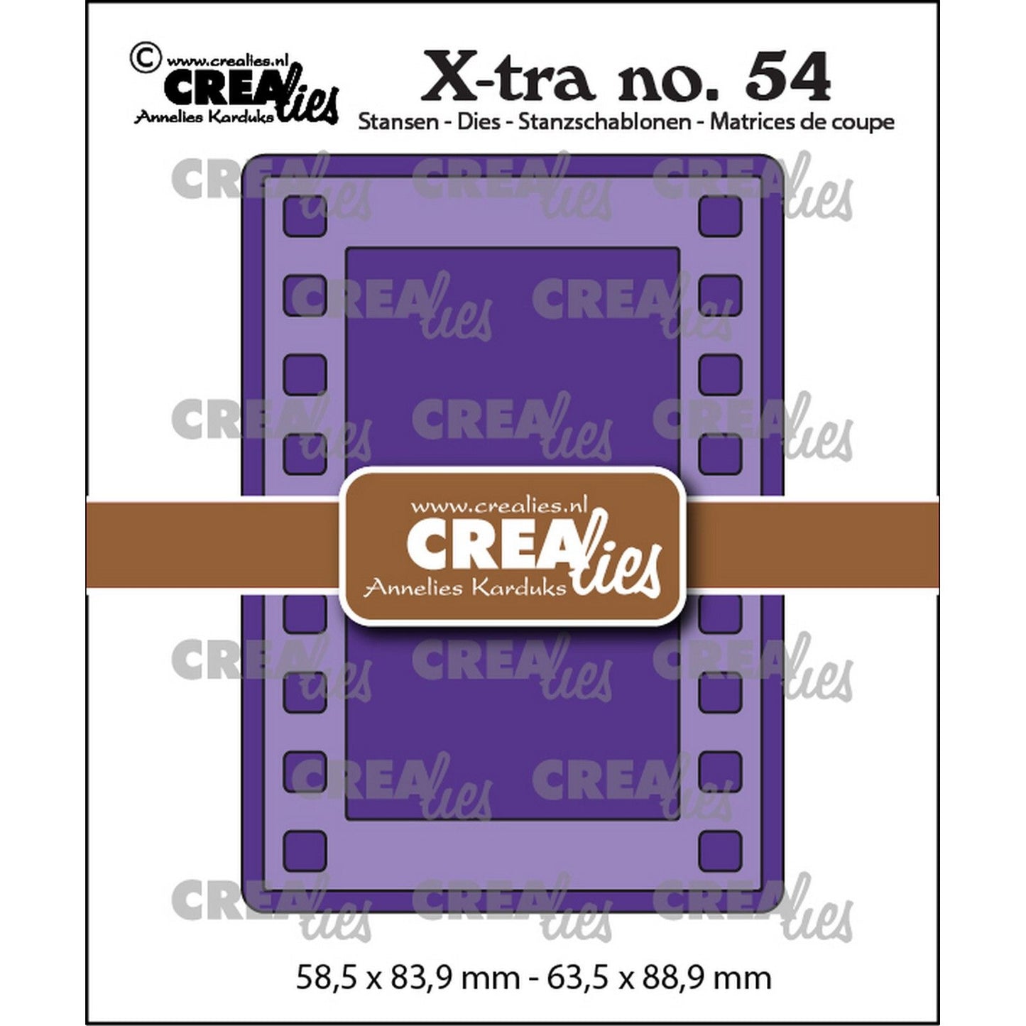 Crealies • fustella xtra, striscia di pellicola atc