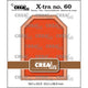 Crealies • etiqueta xtra atc con línea de pespunte
