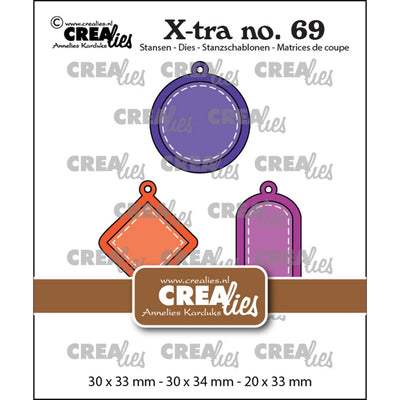 Crealies • set di ciondoli xtra a
