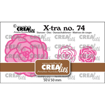 Crealies • xtra roos klein