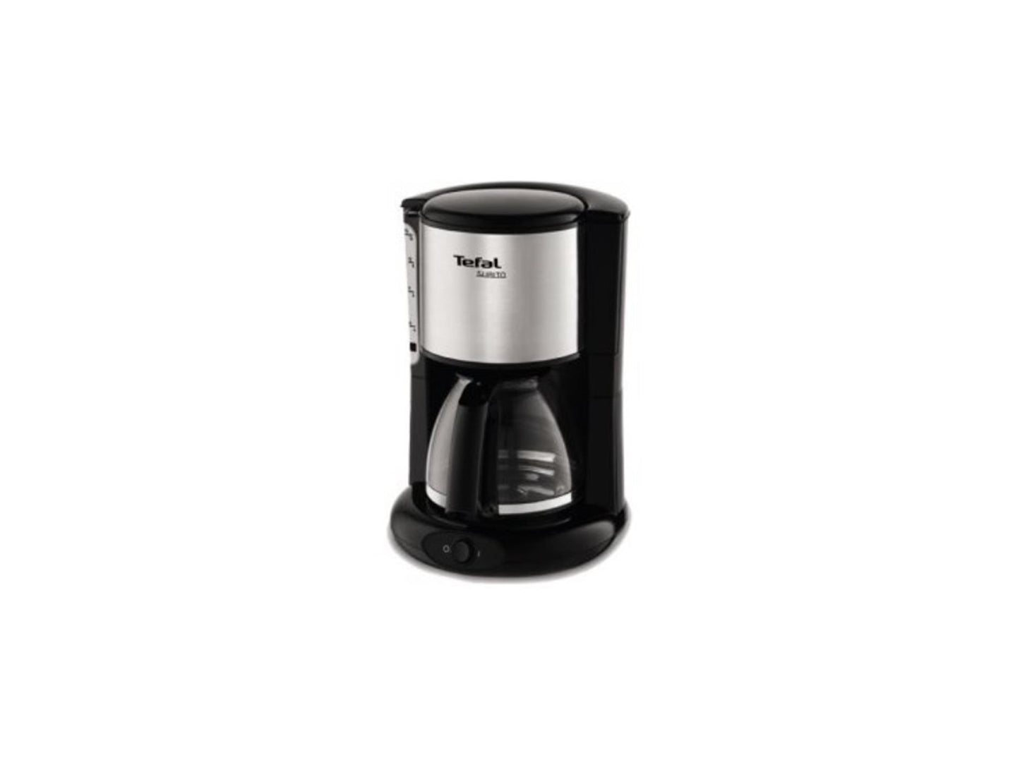 Cafetera de filtro tefal subito acero inoxidable negra