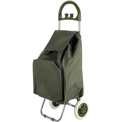 Excellent houseware shopping trolley 40l green