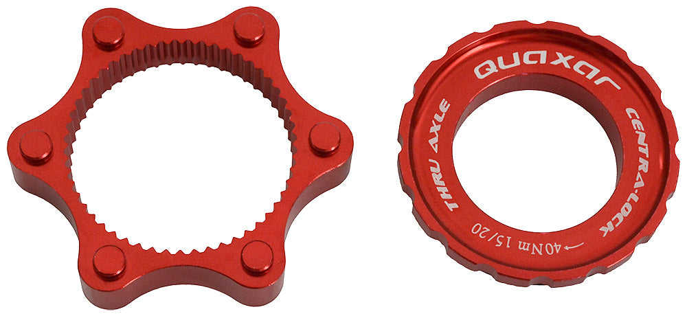 Adattatore centerlock Quaxar cnc per asse 15 20mm