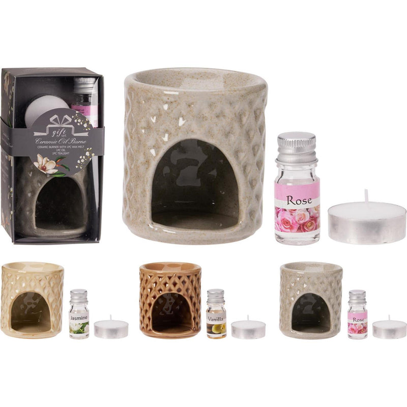 Set di bruciatori a nafta per l'home styling da 3 pezzi