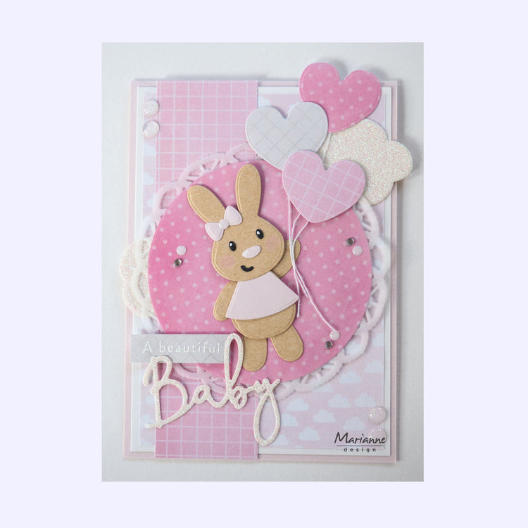 Marianne design • collectables snij- embosstencil eline's baby konijn