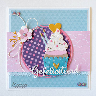 Marianne design • coleccionables plantilla de corte en relieve para cupcakes de marleen