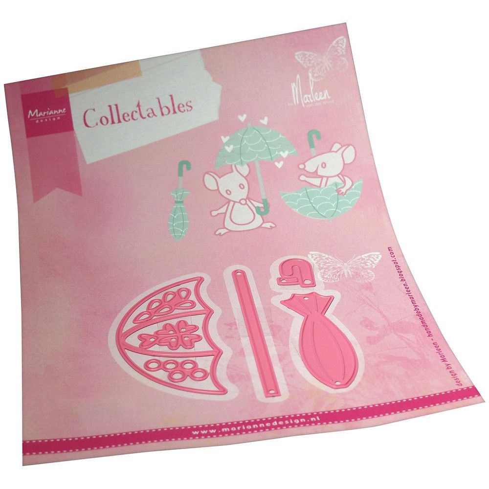 Design Marianne • ombrello con stencil per taglio e goffratura da collezione di marleen